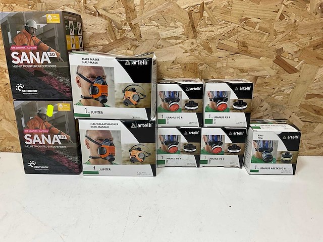 Atelli centurion gehoorbescherming, maskers en filters (9x) - afbeelding 1 van  6