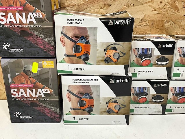 Atelli centurion gehoorbescherming, maskers en filters (9x) - afbeelding 4 van  6