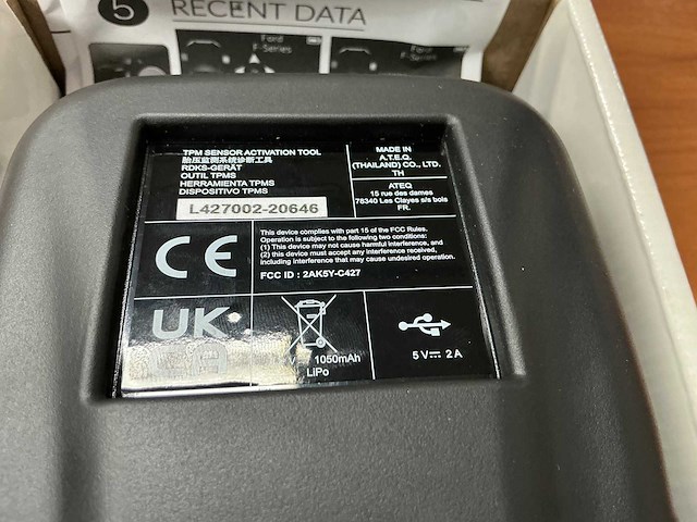 Ateq - vt37 - tpms tool - afbeelding 3 van  3