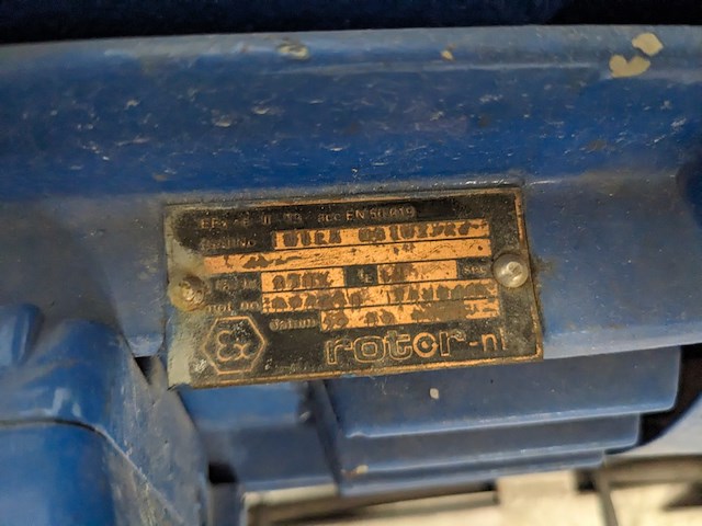 Atex centrifugaal pomp, wijk&boerema, cbl 50-160/157, blauw - afbeelding 8 van  9