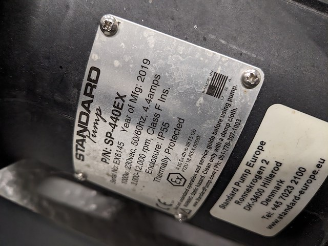 Atex vat pomp, standard, sp-440 ex, zwart, 2019 - afbeelding 3 van  8