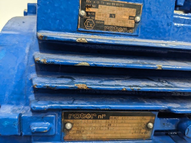 Atex zijkanaal waaier pomp, allweiler, srz 441 wg ii2v, blauw, 1996 - afbeelding 6 van  9