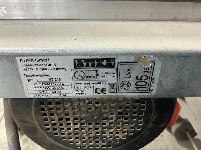 Atika ht 315 tafelcirkelzaag - afbeelding 3 van  3