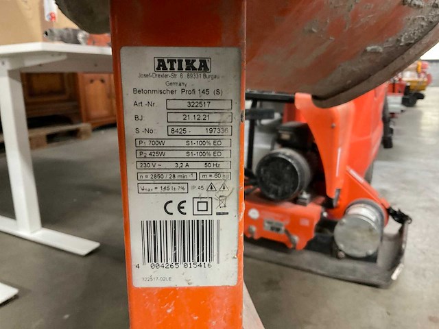 Atiks profi 146 betonmixer - afbeelding 6 van  6