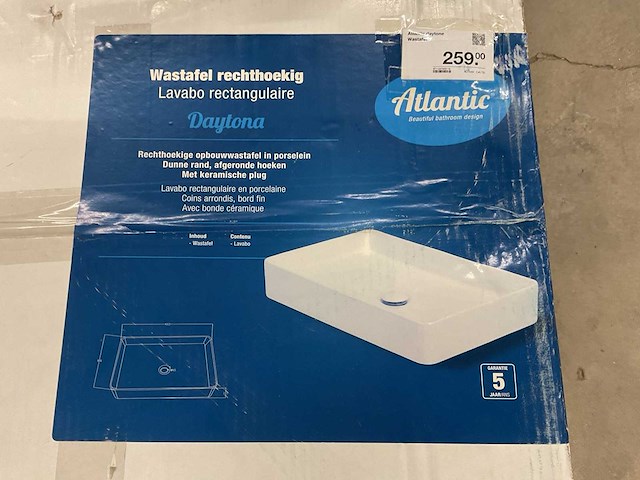 Atlantic daytona wastafel - afbeelding 3 van  3