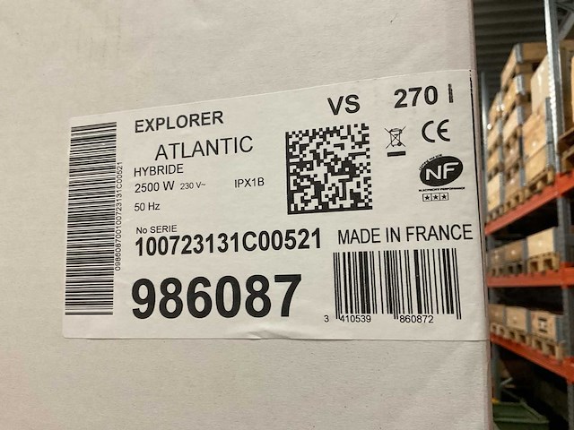 Atlantic explorer 270l warmtepompboiler - afbeelding 3 van  3