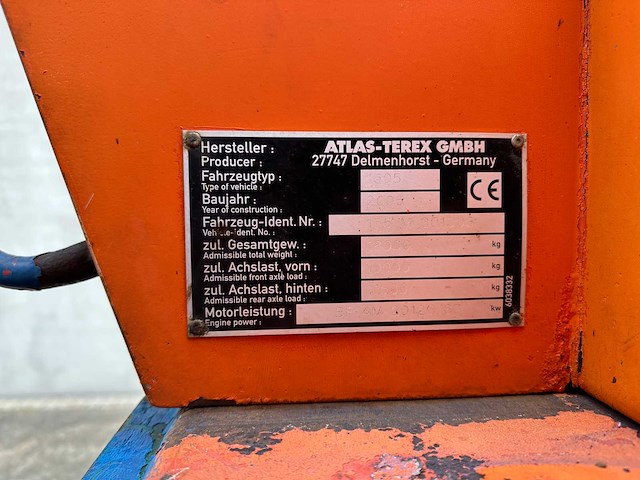Atlas - 2005 - terex - banden graafmachine - afbeelding 40 van  46