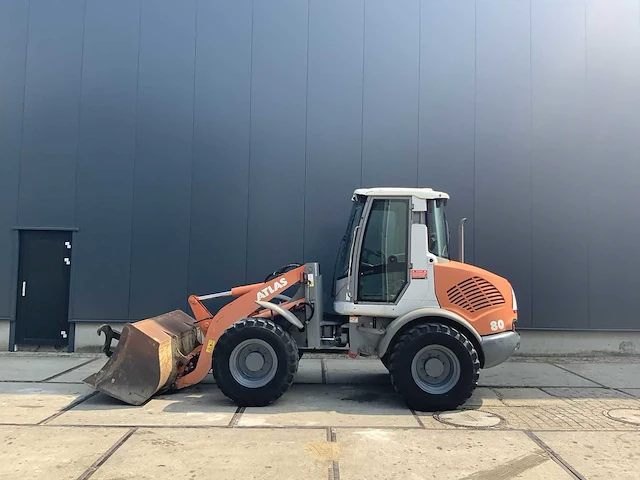 Atlas - 2007 - 80 - incl bak en palletvorken - shovel - afbeelding 1 van  13