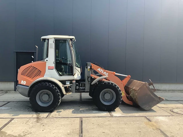 Atlas - 2007 - 80 - incl bak en palletvorken - shovel - afbeelding 4 van  13