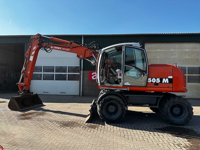 Atlas - 2007 - terex 1505 - banden graafmachine - afbeelding 1 van  7