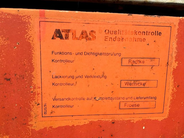 Atlas 1704 banden graafmachine - afbeelding 19 van  39