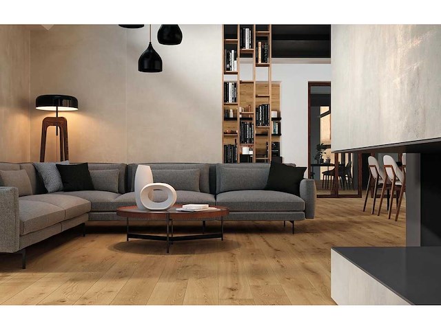 Atlas concorde exence almond mat vloertegel 18,5x150 cm 20 m² - afbeelding 2 van  3