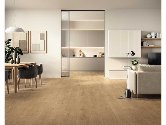 Atlas concorde exence almond mat vloertegel 18,5x150 cm 20 m² - afbeelding 1 van  3