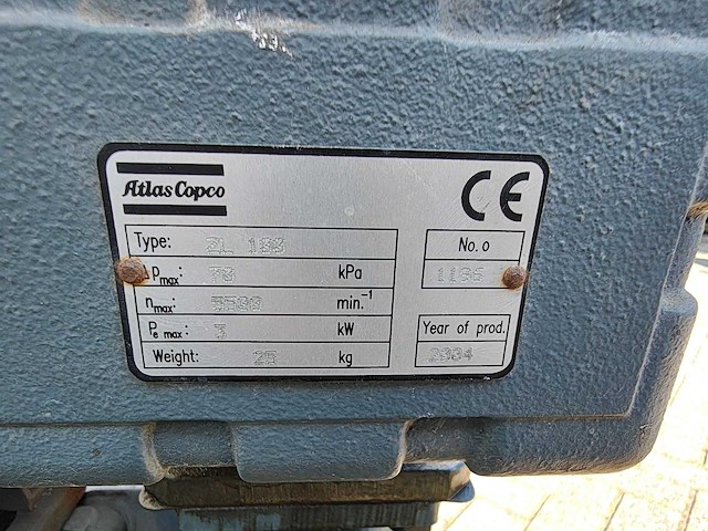 Atlas copco - 2004 - zl100 - luchtcompressor - afbeelding 6 van  8