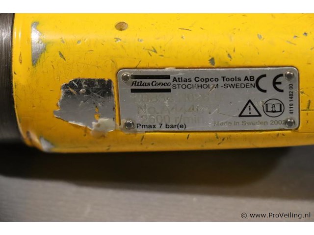 Atlas copco boormachine, pneumatisch - afbeelding 3 van  3