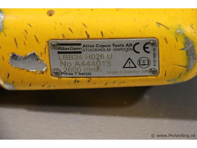 Atlas copco boormachine, pneumatisch - afbeelding 3 van  3