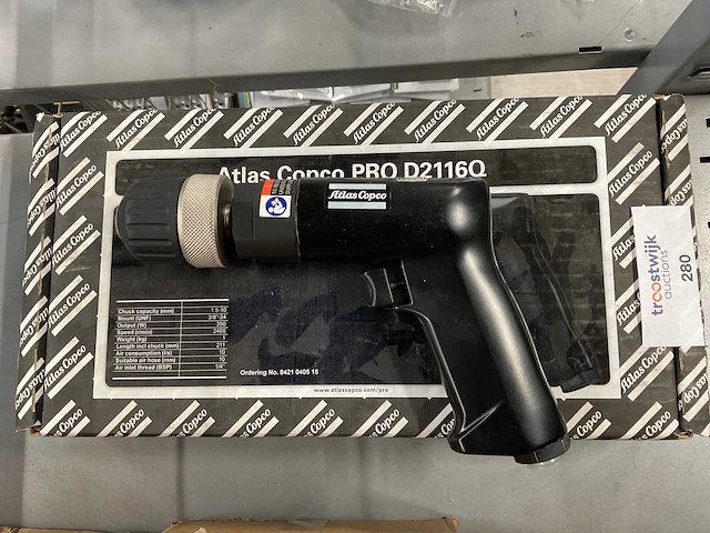 Atlas copco d 2116q pneumatische boormachine - afbeelding 1 van  2