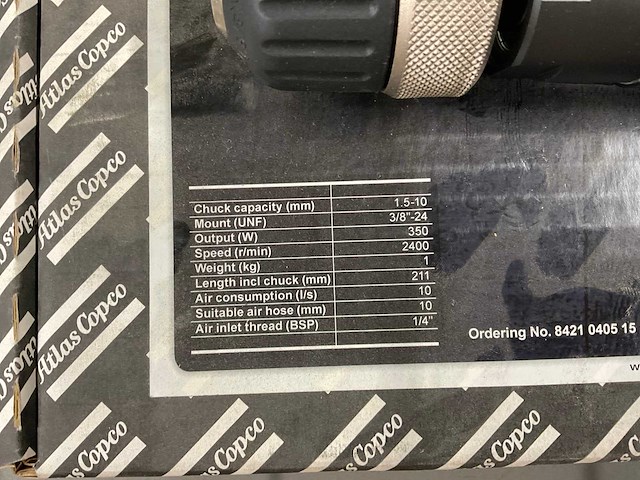 Atlas copco d 2116q pneumatische boormachine - afbeelding 2 van  2