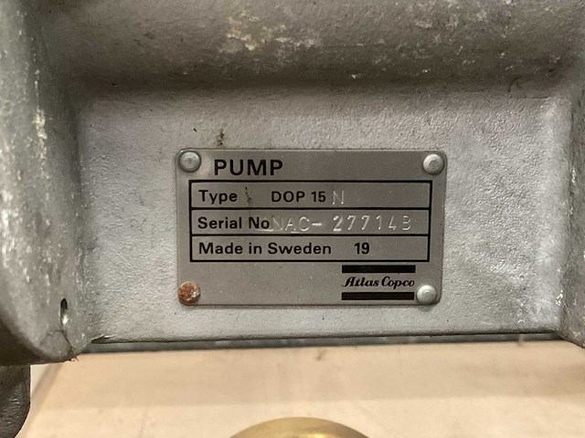 Atlas copco dop 15n vuilwaterpomp - afbeelding 4 van  7