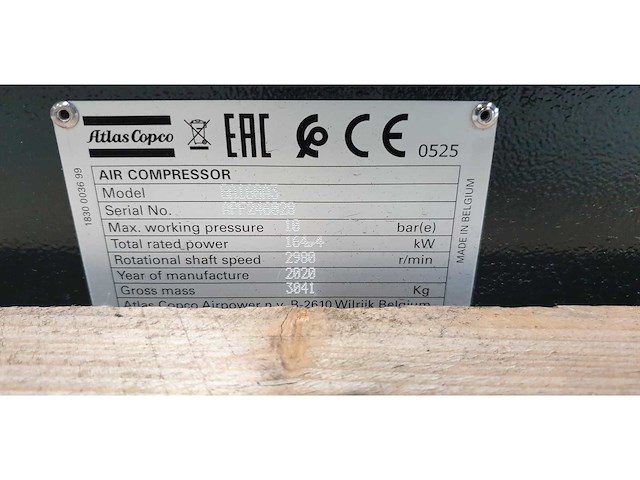 Atlas copco ga160 screw air compressors 2020 - afbeelding 5 van  7