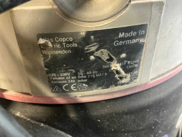 Atlas copco industriële stofzuiger - afbeelding 3 van  3