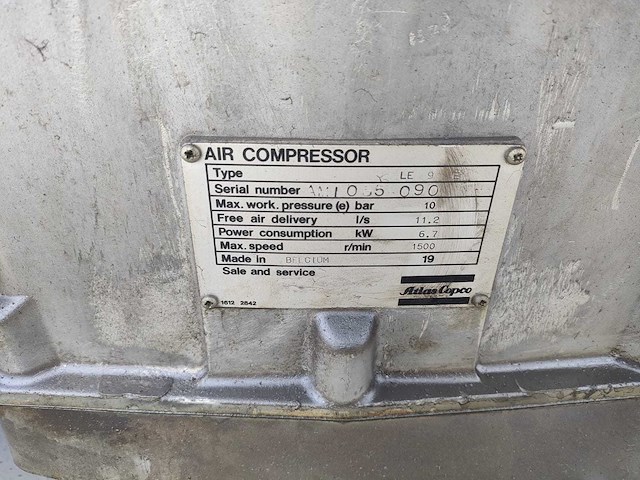 Atlas copco le9 luchtcompressor - afbeelding 6 van  9