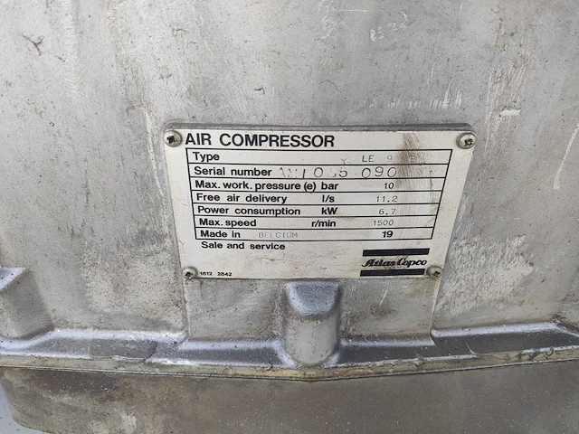 Atlas copco le9 luchtcompressor - afbeelding 1 van  4