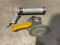 Atlas copco pneumatische handschuurmachine + kitspuit - afbeelding 2 van  3