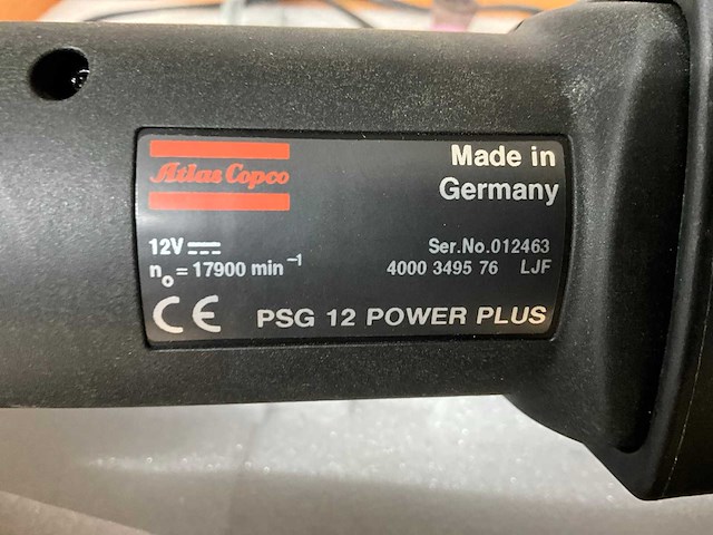 Atlas copco psg 12 power plus rechte slijpmachine - afbeelding 3 van  7