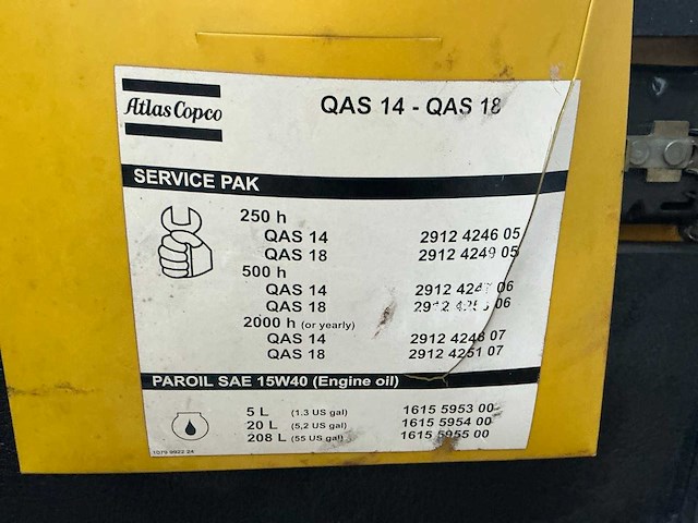 Atlas copco qas 14 aggregaat - afbeelding 16 van  24