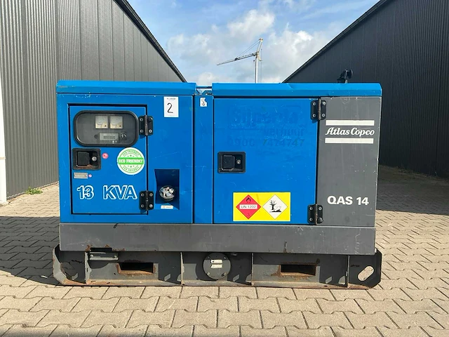 Atlas copco qas14 noodstroomaggregaat - afbeelding 1 van  13