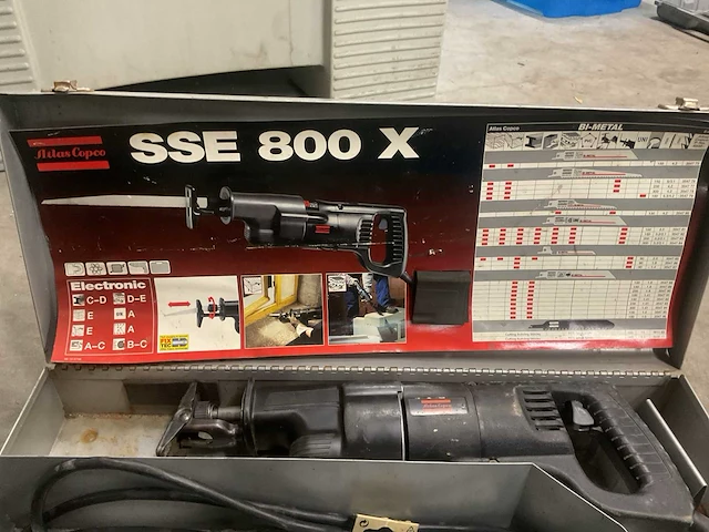 Atlas copco sse 800 x reciprozaag - afbeelding 3 van  4
