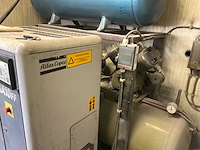 Atlas-copco/kaeser ga10ff/ 751-500 schroefcompressor met 1x 2traps zuigercompressor en buffertank - afbeelding 2 van  8