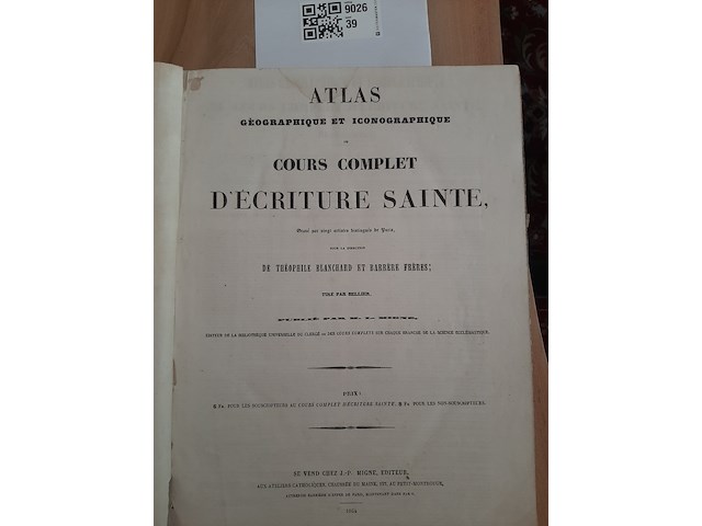 Atlas geografie en iconografie 12 tekeningen, frans, 1864 - afbeelding 1 van  10