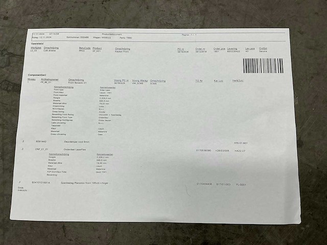 Atlas laser - keuken front - 220x59 cm - afbeelding 2 van  10