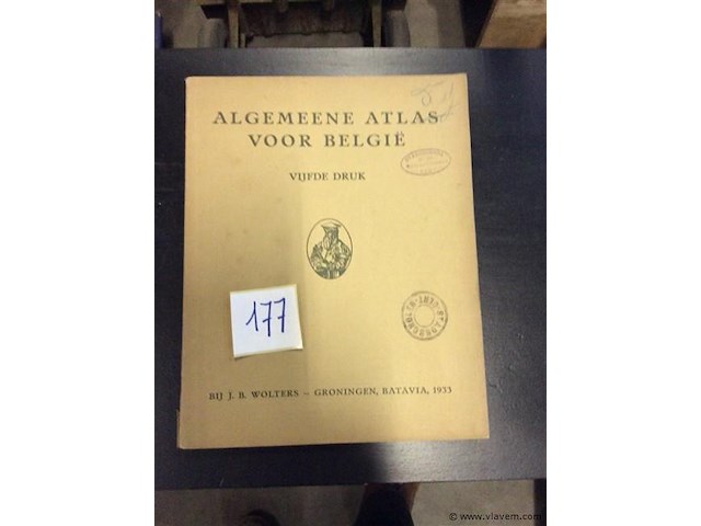 Atlas voor belgië 1933 - afbeelding 1 van  4