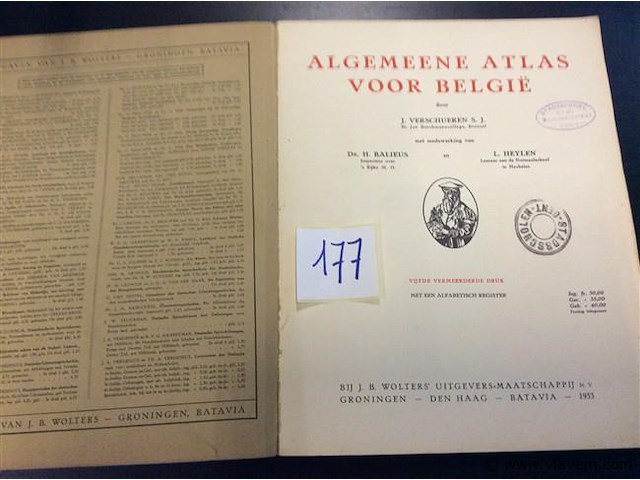 Atlas voor belgië 1933 - afbeelding 2 van  4