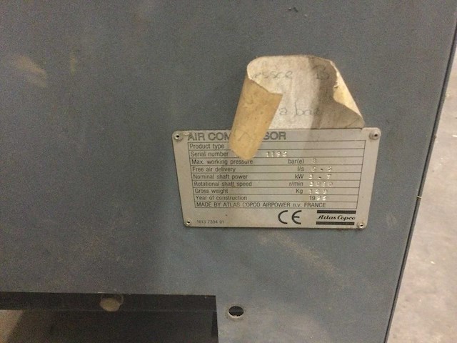 Atlascopco sf4 compressor - afbeelding 5 van  5