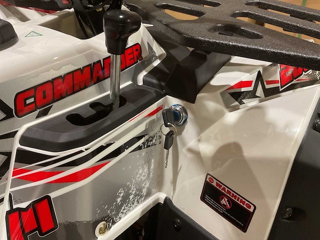 Atm t3b commander 200cc wit quad met kenteken wit - afbeelding 3 van  20