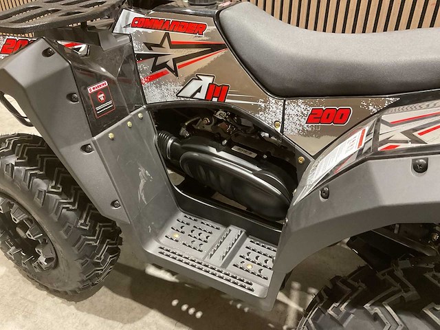 Atm t3b commander 200cc zwart quad met kenteken wit - afbeelding 21 van  60