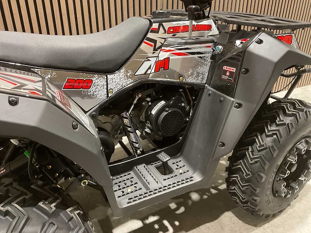 Atm t3b commander 200cc zwart quad met kenteken wit - afbeelding 28 van  60