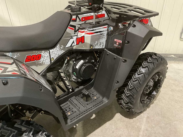 Atm t3b commander 200cc zwart quad met kenteken wit - afbeelding 45 van  54