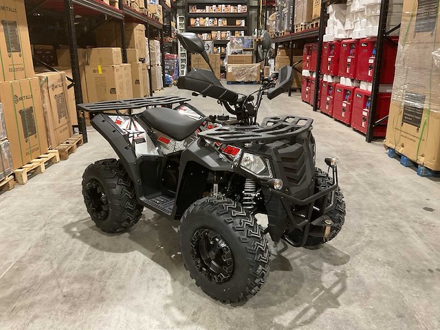 Atm t3b commander 200cc zwart quad met kenteken wit - afbeelding 12 van  25