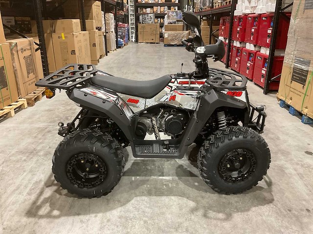 Atm t3b commander 200cc zwart quad met kenteken wit - afbeelding 19 van  24