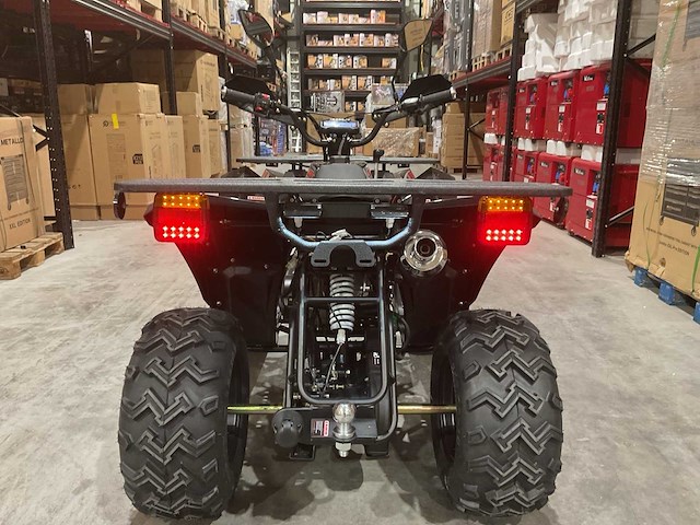 Atm t3b commander 200cc zwart quad met kenteken wit - afbeelding 10 van  10
