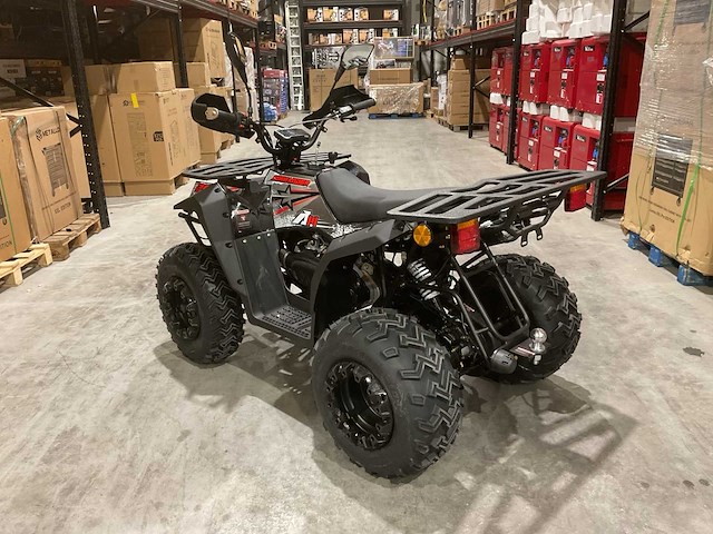 Atm t3b commander 200cc zwart quad met kenteken wit - afbeelding 4 van  10
