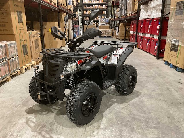 Atm t3b commander 200cc zwart quad met kenteken wit - afbeelding 1 van  25