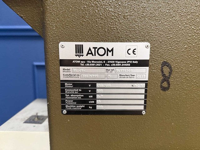 Atom - 2013 - se 25 - leder bewerkingsmachine - afbeelding 4 van  7