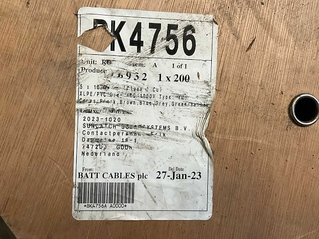 Atom 5g10mm ymvk kabel op haspel (200mtr) - afbeelding 3 van  3