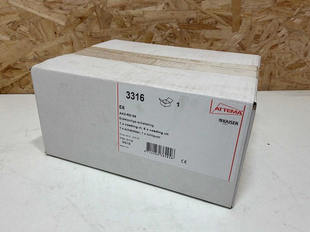 Attema ak2-rd e6 stekkerdoos (5x) - afbeelding 8 van  8
